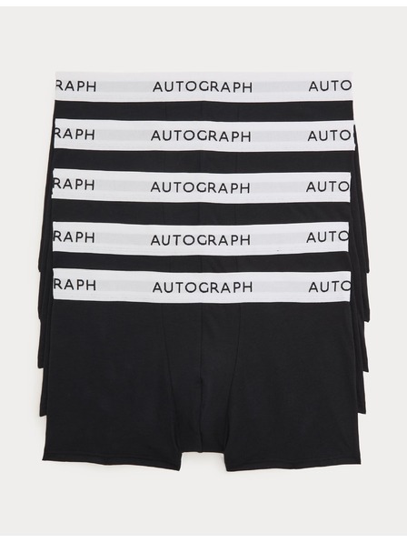 Marks & Spencer Bočne boksarice iz mešanice supima® bombaža, 5 kosov Marks & Spencer črna