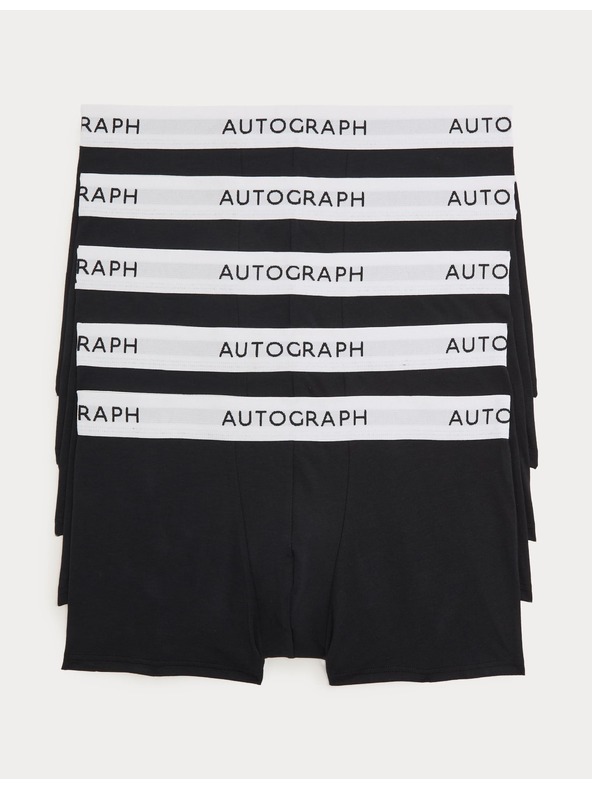 Marks & Spencer Bočne boksarice iz mešanice supima® bombaža, 5 kosov Marks & Spencer črna