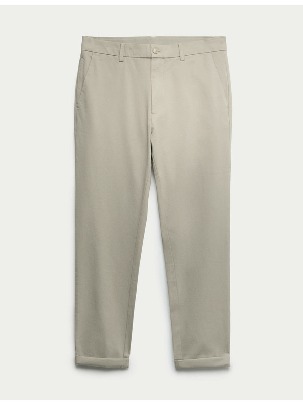 Marks & Spencer Keprske chino hlače ozkega kroja The Ultimate Marks & Spencer siva