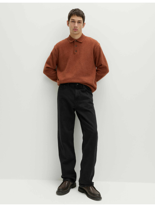 Marks & Spencer Ohlapne kavbojke ravnega kroja Authentic Marks & Spencer črna