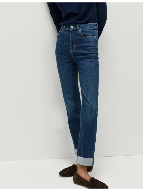 Marks & Spencer Super mehki džins Harper z visokim pasom Marks & Spencer mornarsko modra