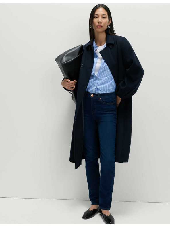 Marks & Spencer Džins Sienna z raztegljivostjo in ravnimi hlačnicami Marks & Spencer mornarsko modra