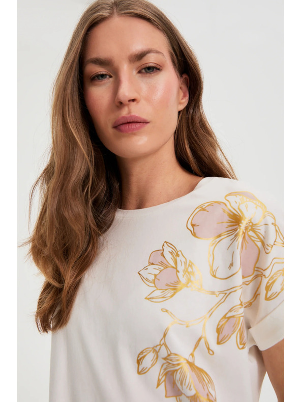 Moodo Bluza s potiskom bela Moodo