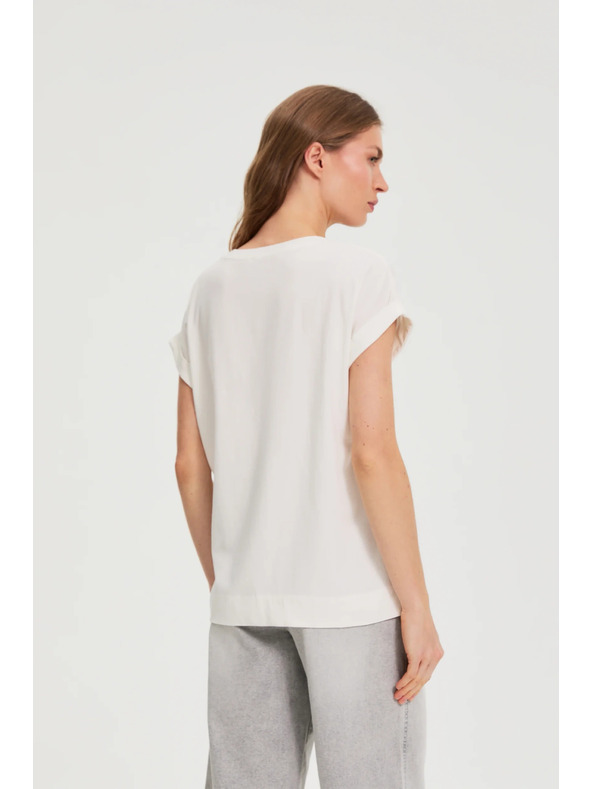 Moodo Bluza s potiskom bela Moodo