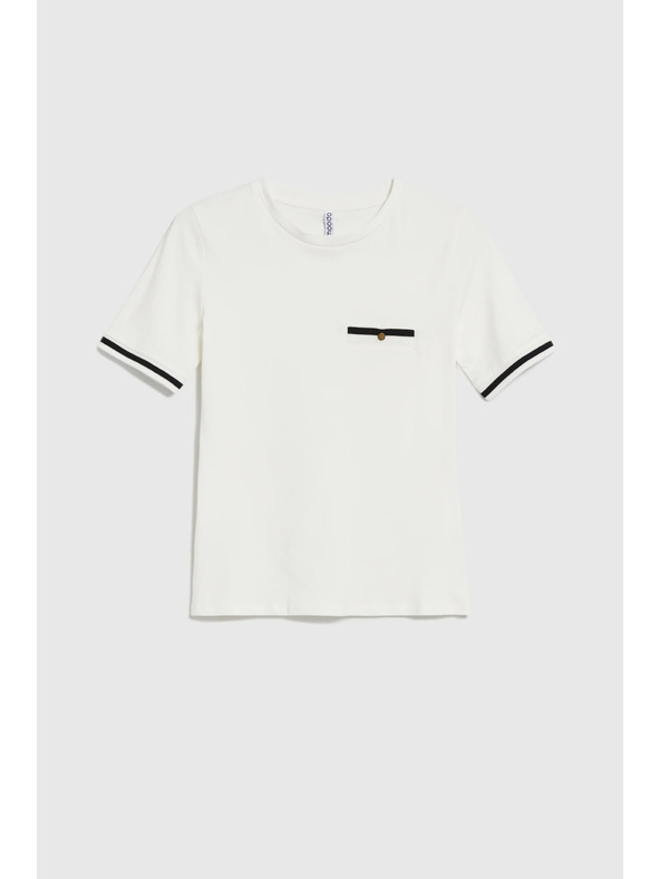 Moodo Bombažna majica bela Moodo