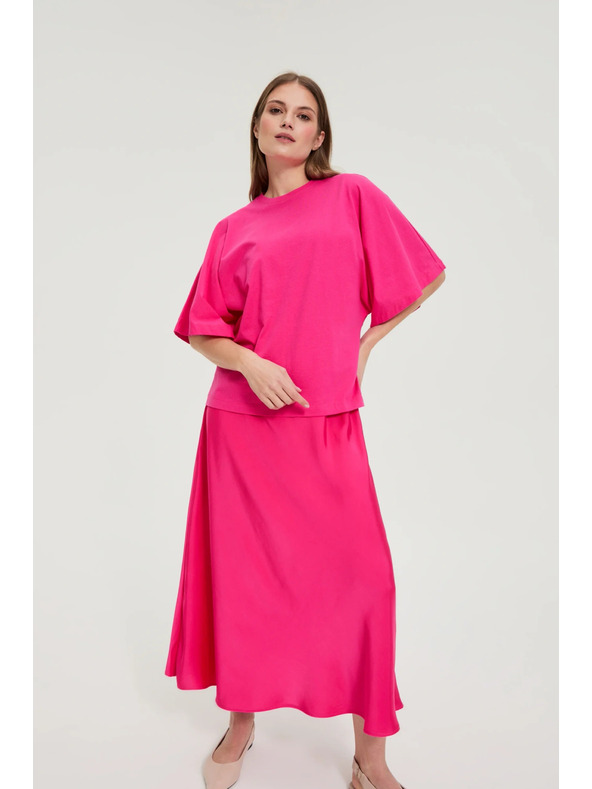 Moodo Bluza s širokimi rokavi vijoličasta Moodo