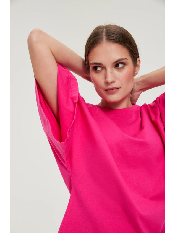 Moodo Bluza s širokimi rokavi vijoličasta Moodo