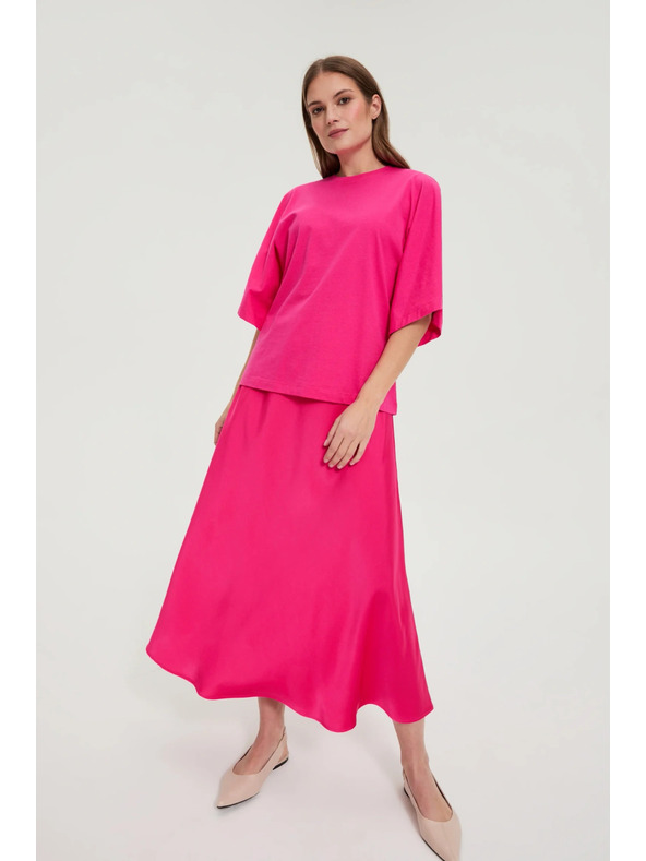 Moodo Bluza s širokimi rokavi vijoličasta Moodo