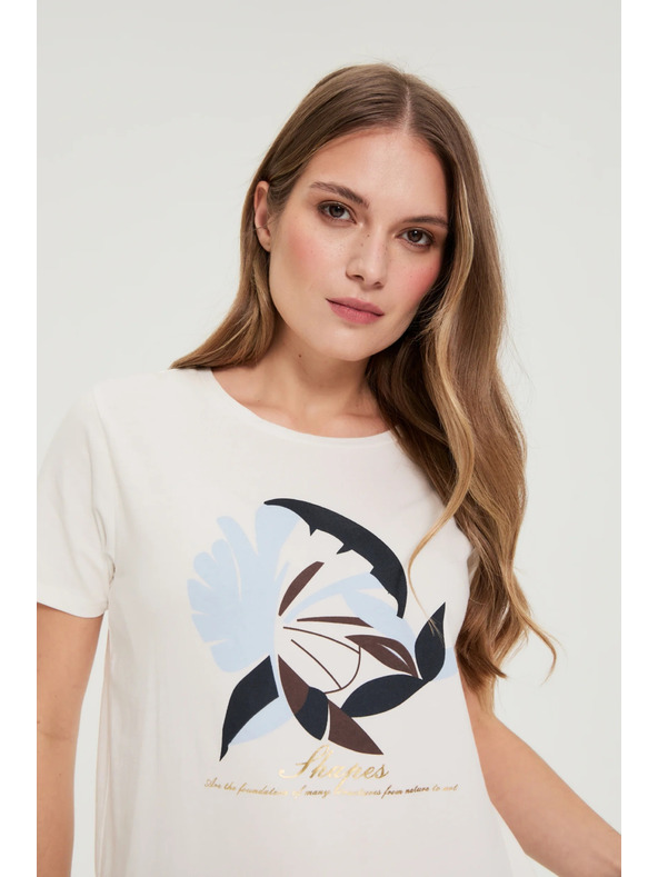 Moodo Bluza s potiskom bela Moodo