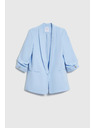 Moodo Sako s gubami na rokavih svetlo modro Moodo