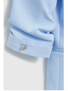 Moodo Sako s gubami na rokavih svetlo modro Moodo