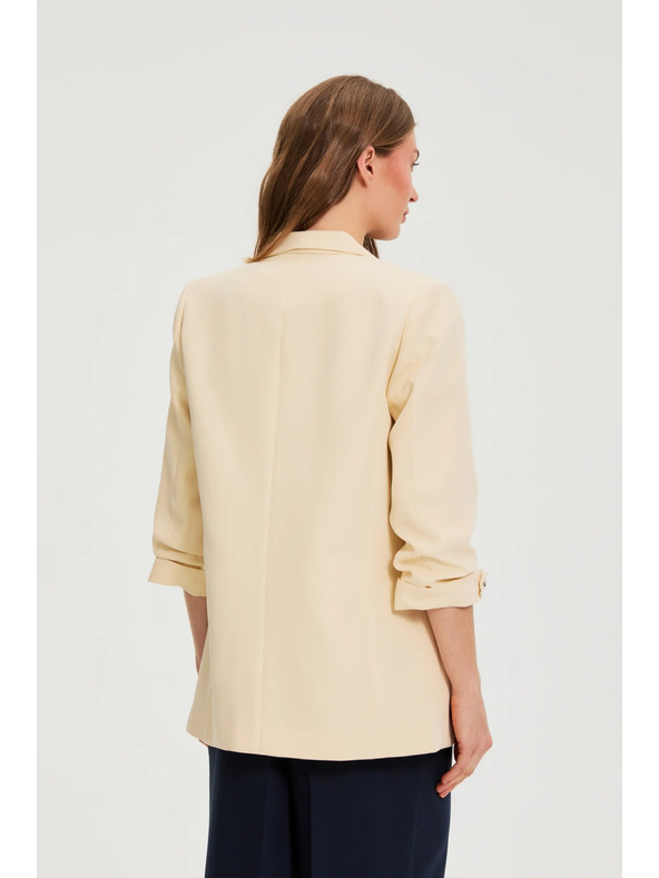 Moodo Sako s gubami na rokavih rumeno Moodo