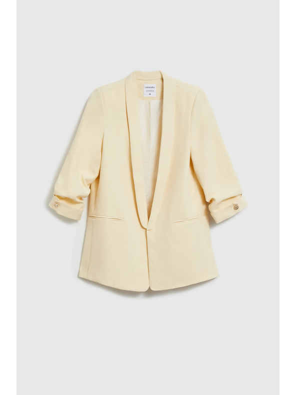 Moodo Sako s gubami na rokavih rumeno Moodo