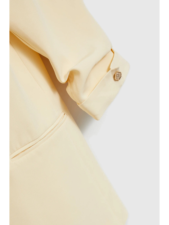 Moodo Sako s gubami na rokavih rumeno Moodo