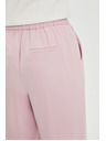 Moodo Hlače z obrobom rožnate barve Moodo