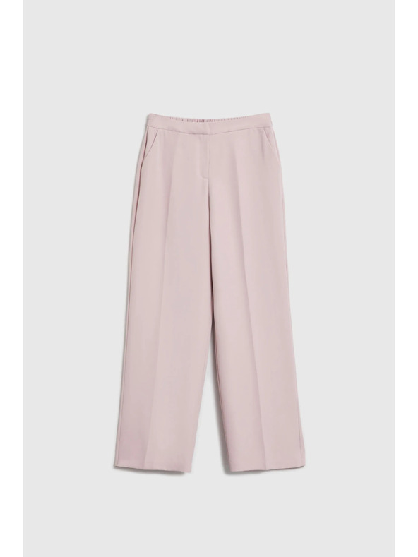 Moodo Hlače z obrobom rožnate barve Moodo