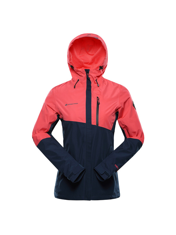 ALPINE PRO Ženska vodoodporna jakna z membrano ptx ALPINE PRO NOREMA 3 calypso coral