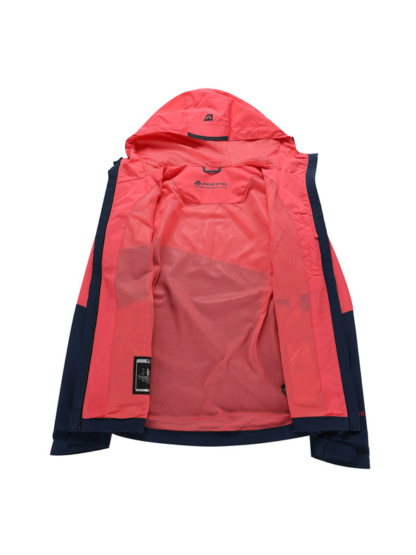ALPINE PRO Ženska vodoodporna jakna z membrano ptx ALPINE PRO NOREMA 3 calypso coral