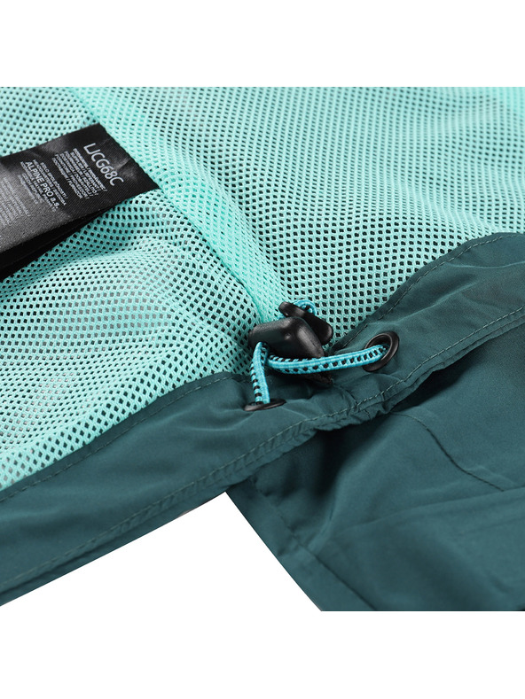 ALPINE PRO Ženska vodoodporna jakna z membrano ptx ALPINE PRO NOREMA 3 teal
