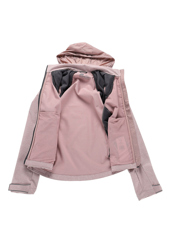 ALPINE PRO Ženska softshell bunda-telovnik z membrano 2v1 ALPINE PRO SPERTA 2 pale mauve