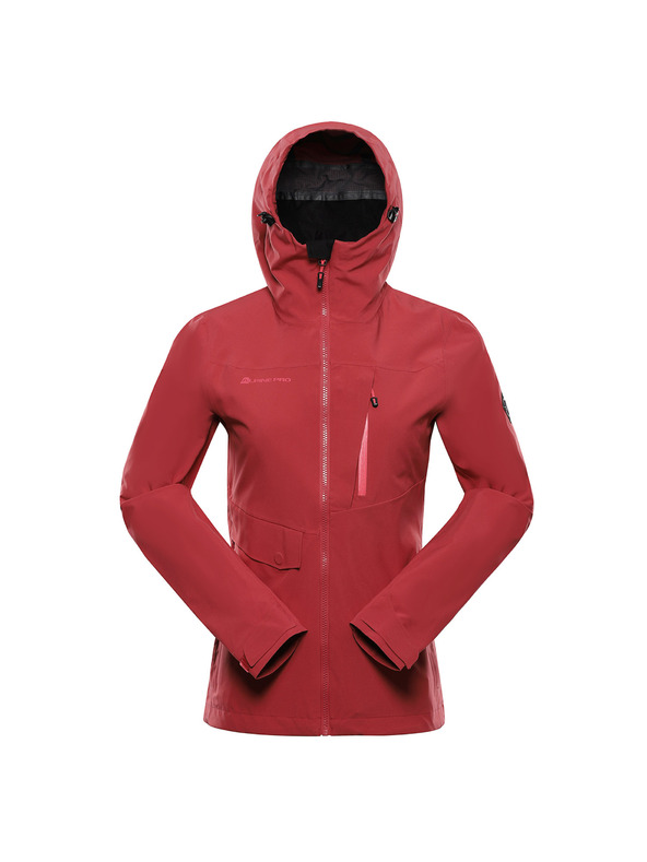 ALPINE PRO Ženska vodoodporna jakna z membrano ptx ALPINE PRO ZARRA 2 cardinal