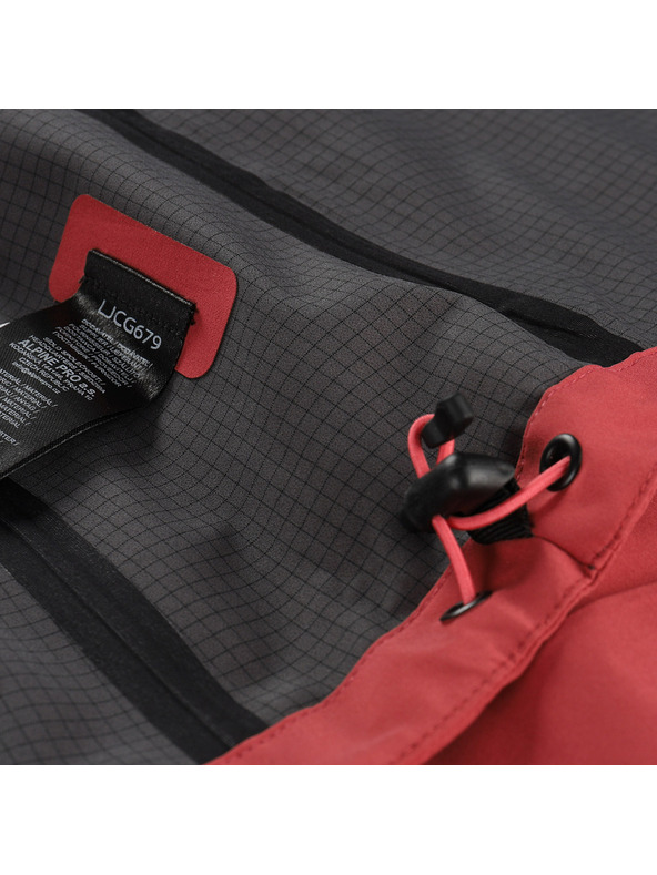 ALPINE PRO Ženska vodoodporna jakna z membrano ptx ALPINE PRO ZARRA 2 cardinal