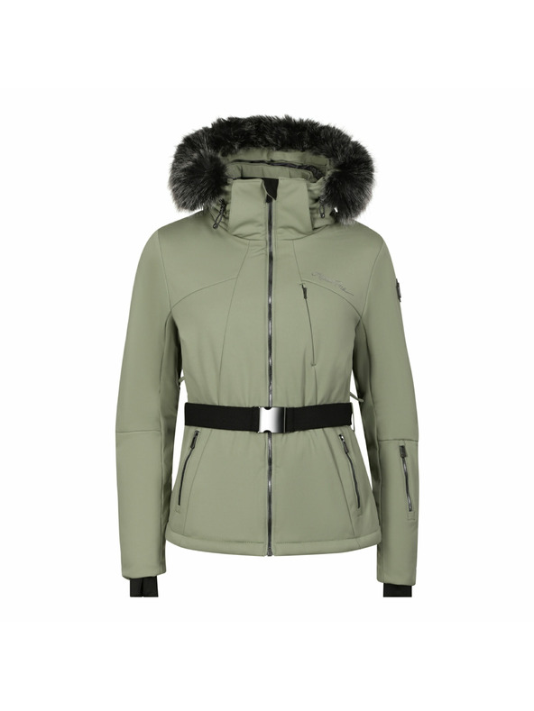 ALPINE PRO Ženska smučarska softshellova jakna z membrano ALPINE PRO DOWELA 2 oil green