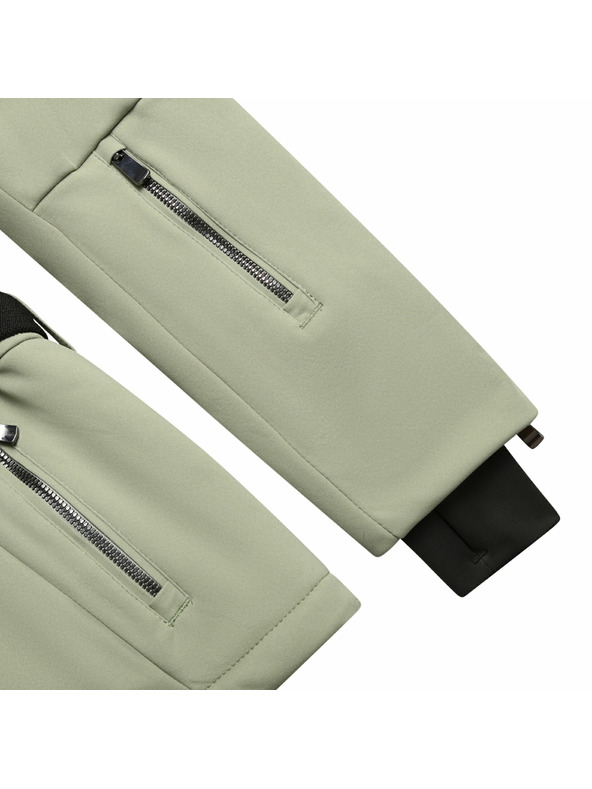 ALPINE PRO Ženska smučarska softshellova jakna z membrano ALPINE PRO DOWELA 2 oil green