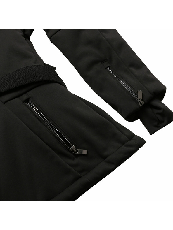 ALPINE PRO Ženska smučarska softshellova jakna z membrano ALPINE PRO DOWELA 2 black