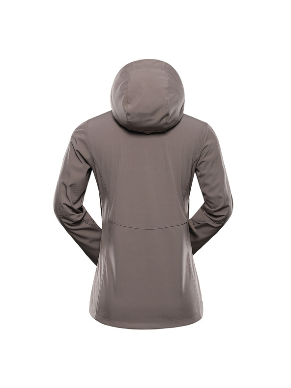 ALPINE PRO Ženska softshell jakna z membrano ALPINE PRO HOORA 2 driftwood