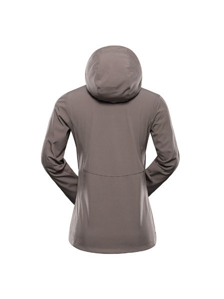 ALPINE PRO Ženska softshell jakna z membrano ALPINE PRO HOORA 2 driftwood