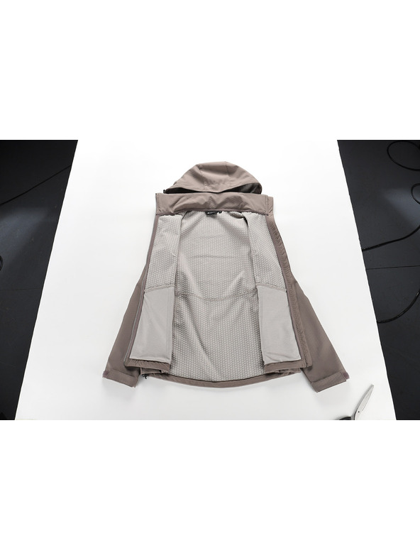 ALPINE PRO Ženska softshell jakna z membrano ALPINE PRO HOORA 2 driftwood