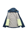 ALPINE PRO Ženska softshell jakna z membrano ALPINE PRO HOORA 2 blue wing teal