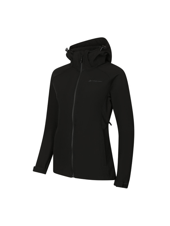 ALPINE PRO Ženska softshell jakna z membrano ALPINE PRO HOORA black