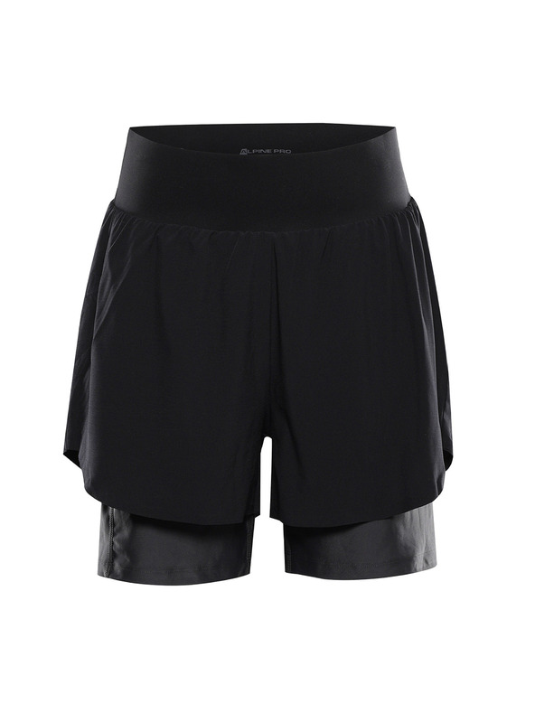 ALPINE PRO Ženske hitro sohnjajoče se kratke hlače ALPINE PRO GAJERA black