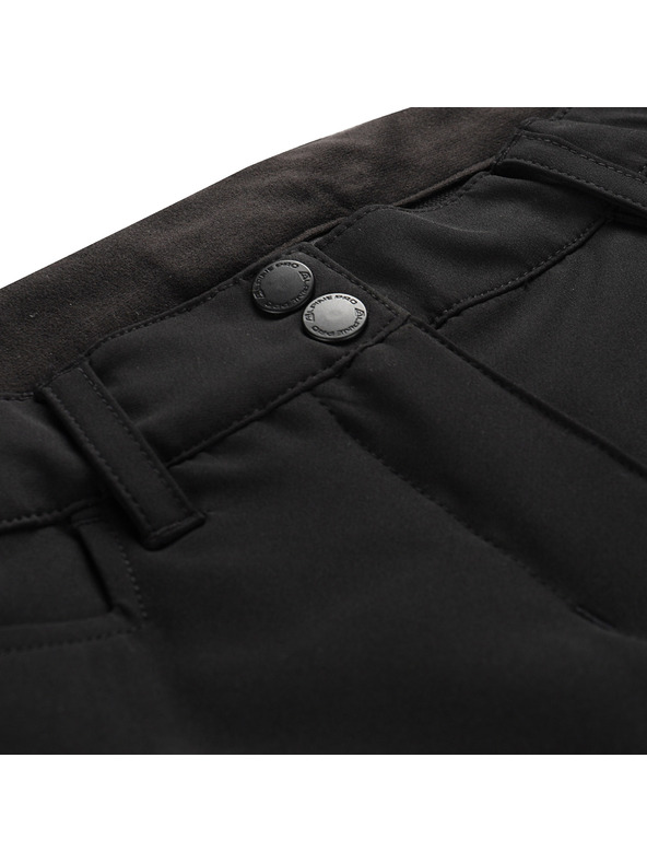 ALPINE PRO Ženske softshell kratke hlače ALPINE PRO BAKA 2 black