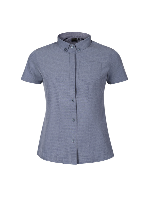 ALPINE PRO Ženska hitro sušeča se srajca ALPINE PRO WERANA dk.metal blue