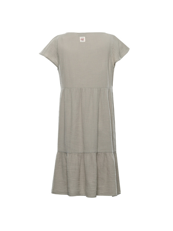 ALPINE PRO Ženska bombažna obleka ALPINE PRO AKESA abbey stone