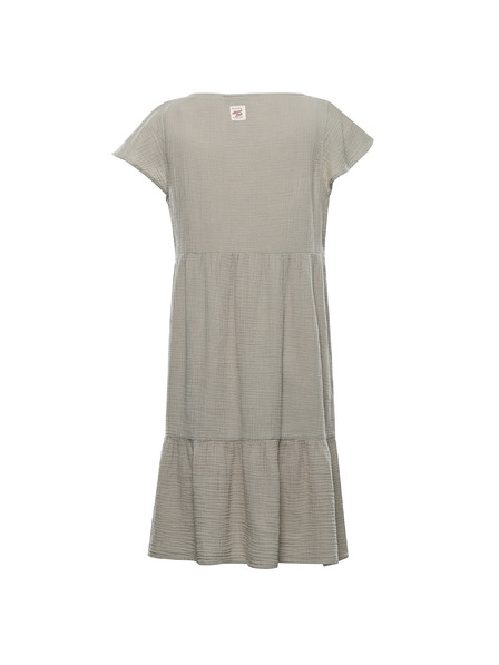 ALPINE PRO Ženska bombažna obleka ALPINE PRO AKESA abbey stone