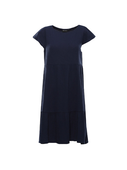 ALPINE PRO Ženska bombažna obleka ALPINE PRO AKESA moonlit ocean