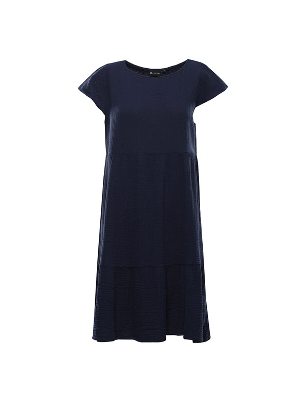 ALPINE PRO Ženska bombažna obleka ALPINE PRO AKESA moonlit ocean