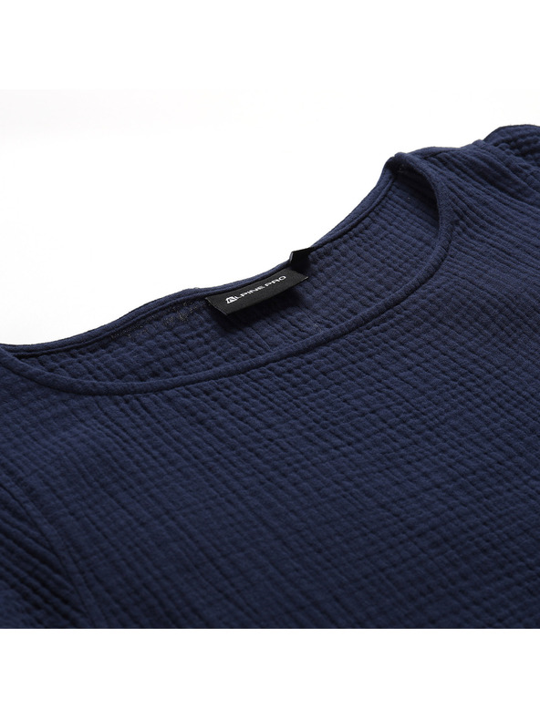 ALPINE PRO Ženska bombažna obleka ALPINE PRO AKESA moonlit ocean