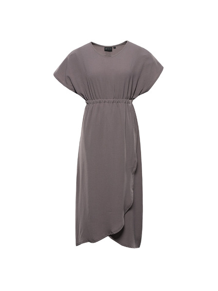 ALPINE PRO Ženske poletne obleke ALPINE PRO URAMA driftwood