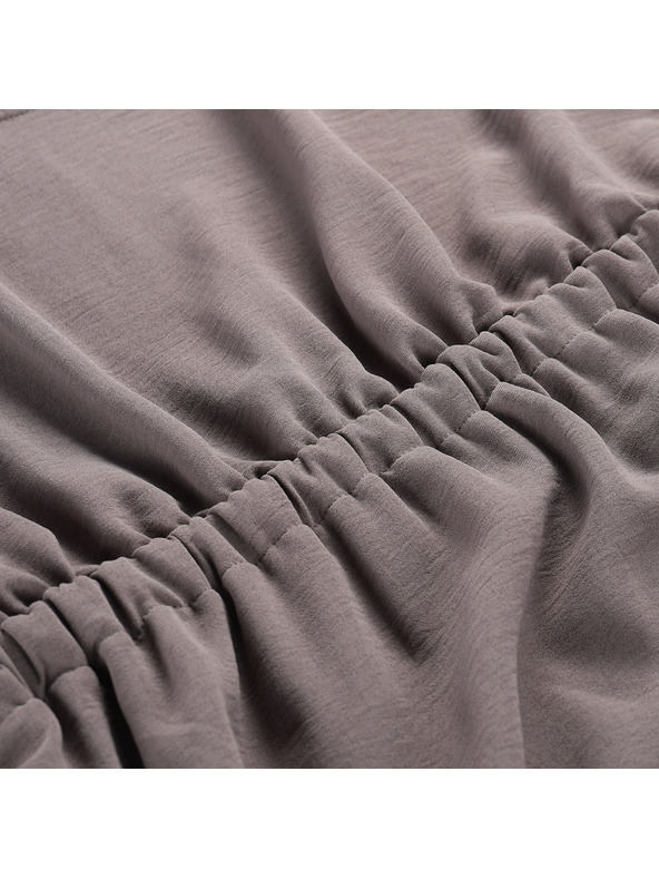 ALPINE PRO Ženske poletne obleke ALPINE PRO URAMA driftwood