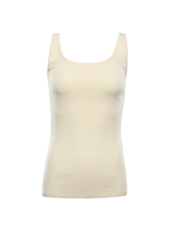 ALPINE PRO Ženska bombažna majica brez rokavov ALPINE PRO OMINA cream