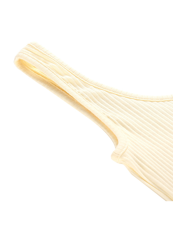 ALPINE PRO Ženska bombažna majica brez rokavov ALPINE PRO OMINA cream