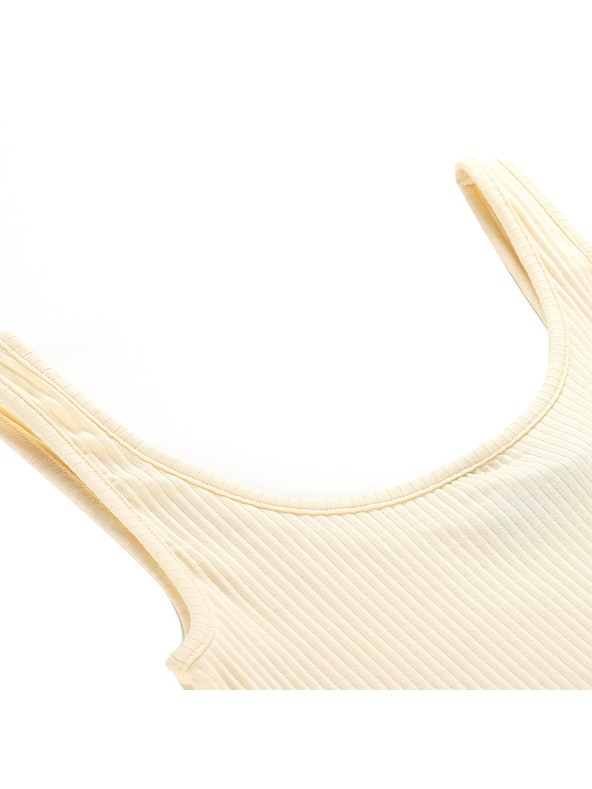 ALPINE PRO Ženska bombažna majica brez rokavov ALPINE PRO OMINA cream