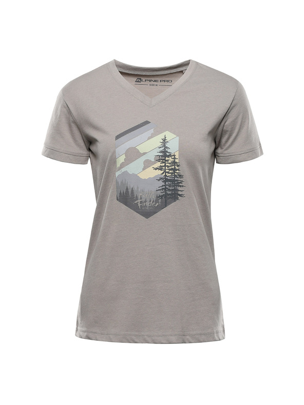 ALPINE PRO Ženska majica iz nemečljivega materiala ALPINE PRO NOGERA dove varianta pa
