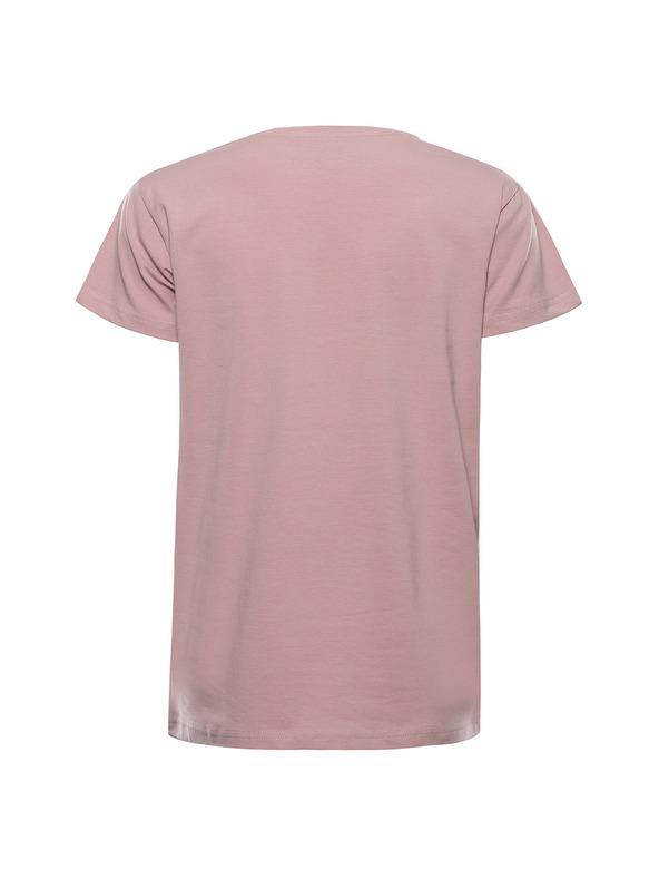 ALPINE PRO Ženska bombažna majica ALPINE PRO DORGA pale mauve varianta pb