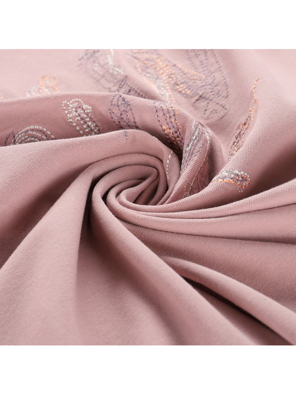 ALPINE PRO Ženska bombažna majica ALPINE PRO DORGA pale mauve varianta pb